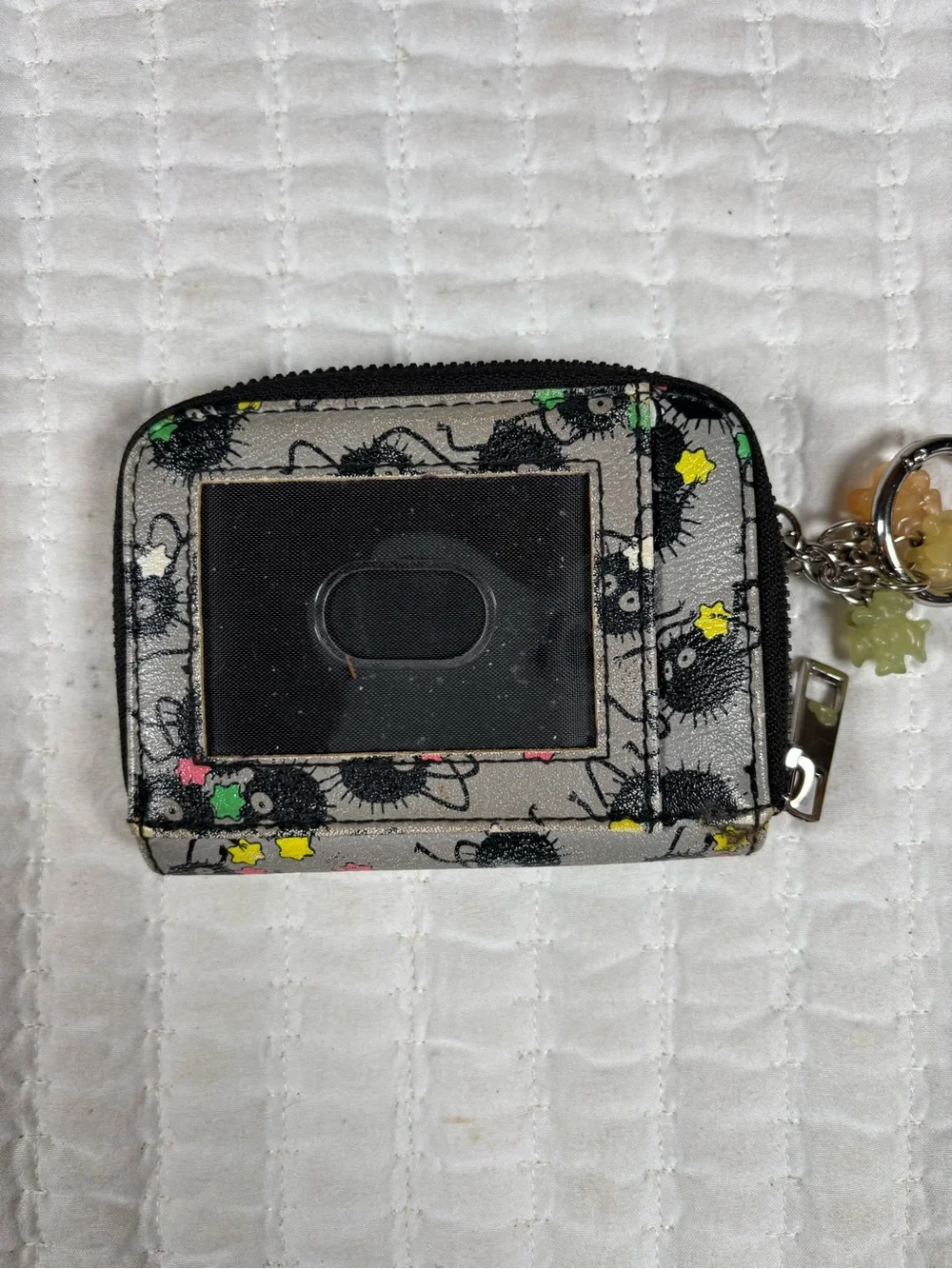 Studio Ghibli Spirited Away Soot Sprite Zip Around Wallet Coin Purse ID Holder